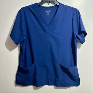 Jockey Blue Short Sleeve Boxy Scrub Top (992)